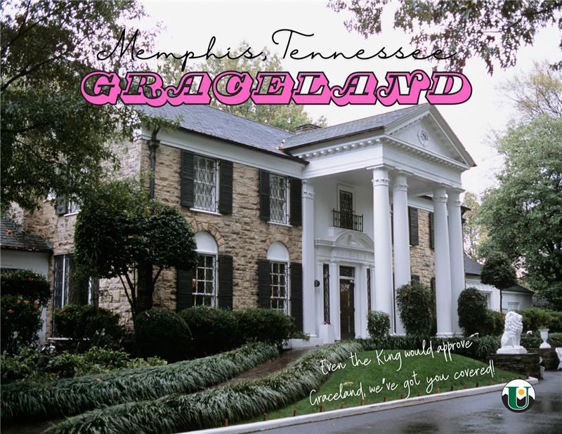 Post card of Graceland Memphis Tennessee