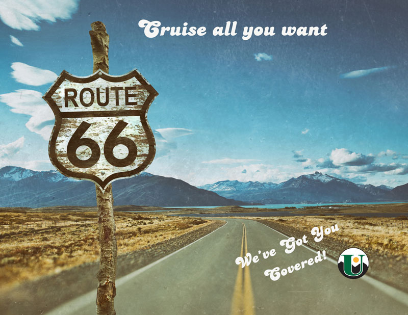 Post card of Rout 66